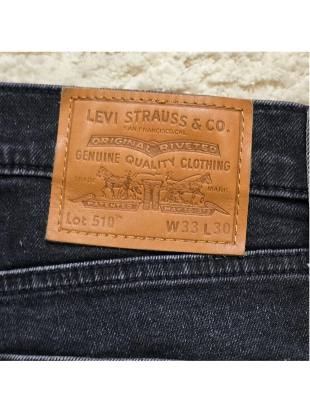 Men's Levi's Skinny Jeans Waist 33 Black